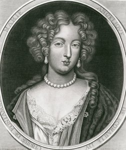 Portrait of Marie Angelique de Scoraille, Duchesse de Fontanges by Pierre Mignard